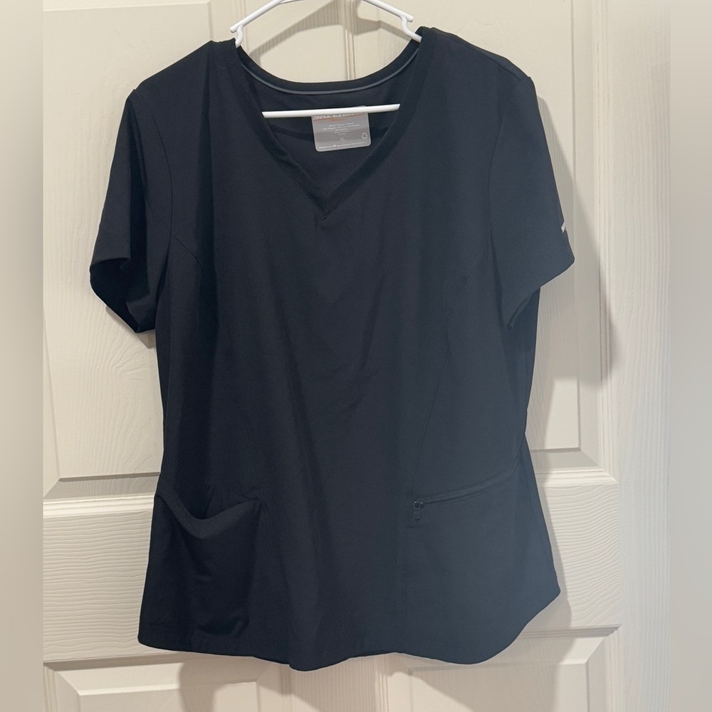 Skechers Women's Black Short Sleeve Scrub Top